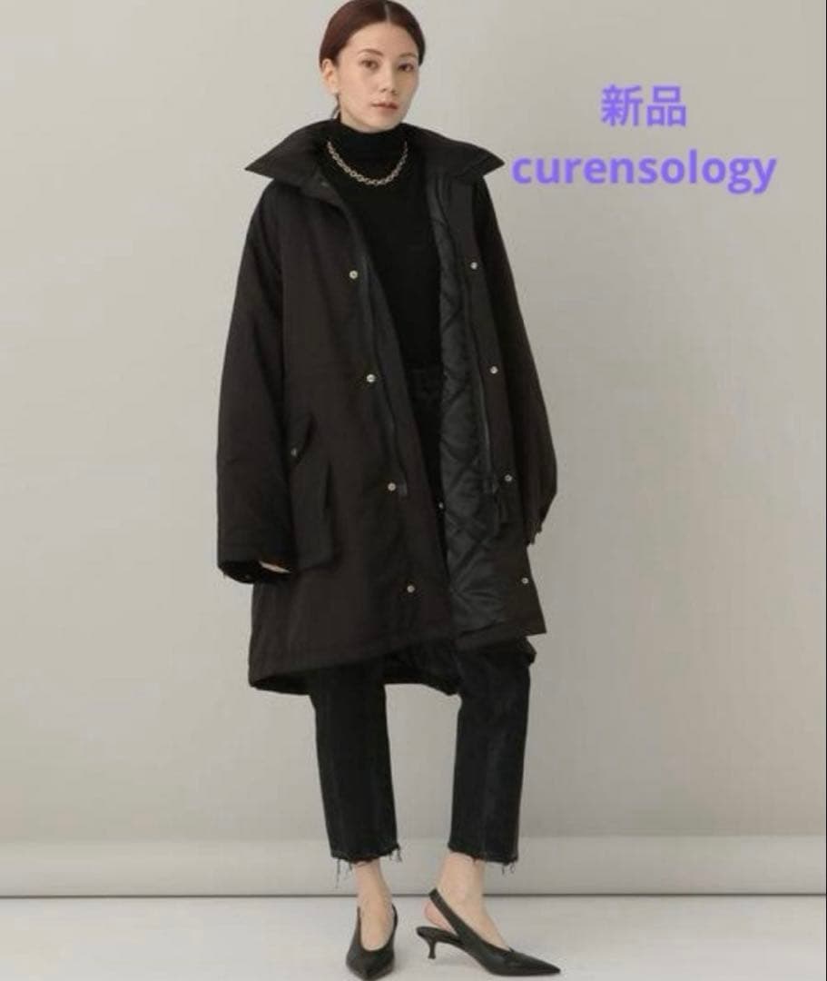 新品 curensology　カレンソロジー＆RCスウェーディシュモッズコート Curensology｜<&RC>フェイクファーエリツキスウェーディッシュモッズ