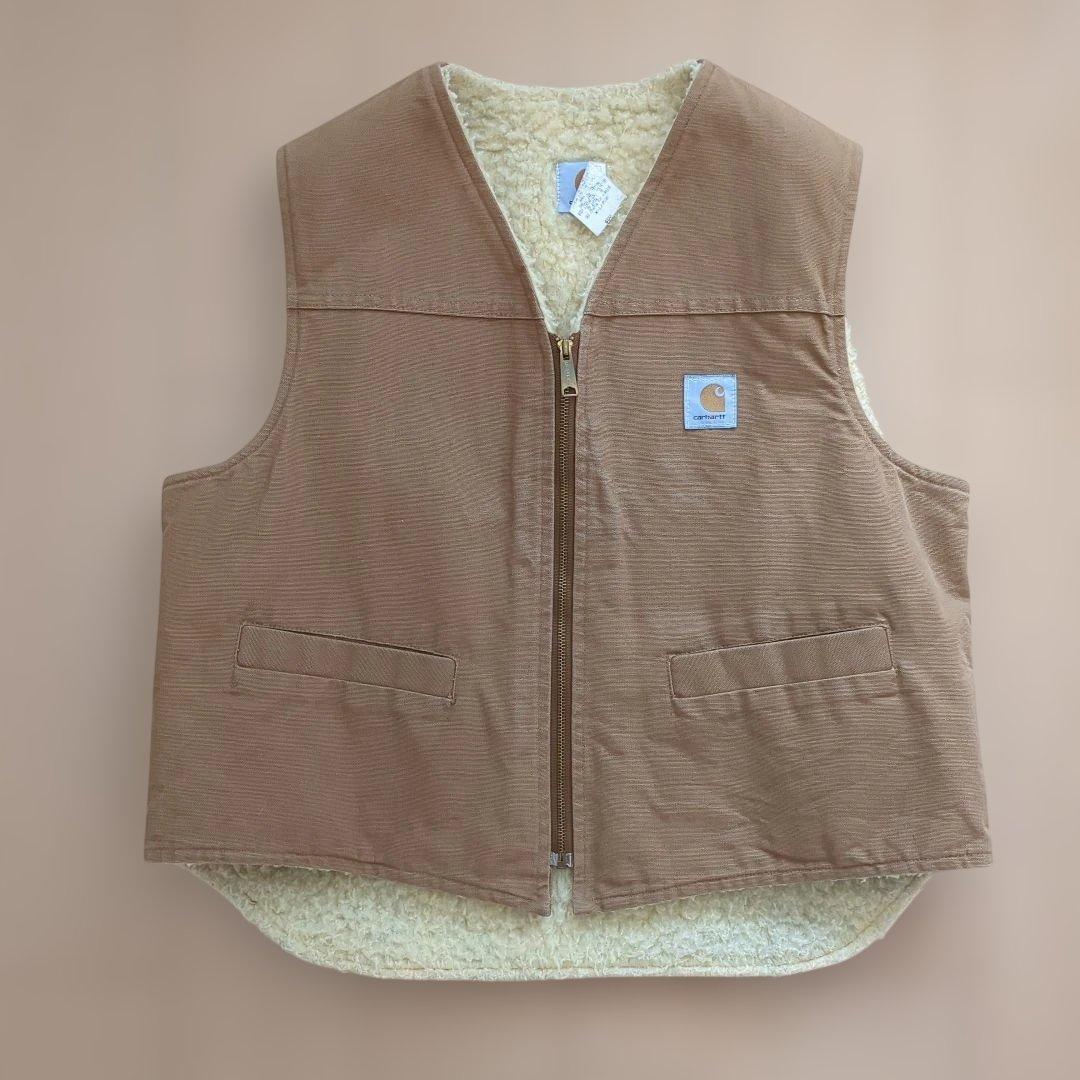 90s USA製 カーハート ワークベスト ブラウン XL 野村訓市 b53d07ed68153dfb67dc1bd648276a