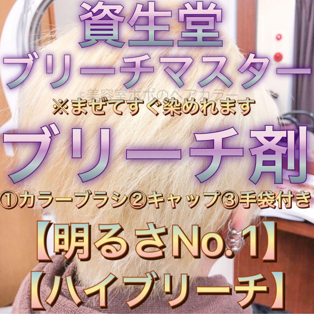 資生堂ブリーチマスター ロング用 1剤&2剤 ホワイトブリーチにも! 1セット | 資生堂ブリーチマスター ブリーチ剤 | ホワイトブリーチ