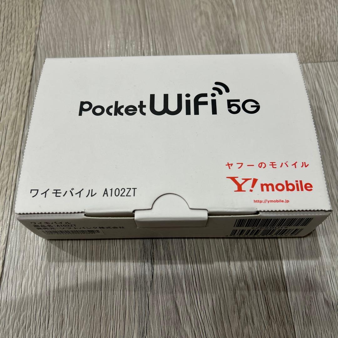 ほぼ新品】 Y!Mobile ポケットWi-Fi 5G A102ZT ネイビー - メルカリ