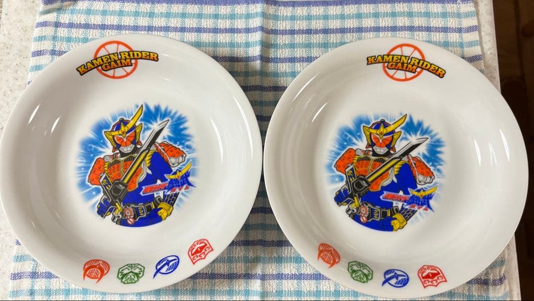 仮面ライダー鎧武 お皿 2枚 カレー皿 - メルカリ
