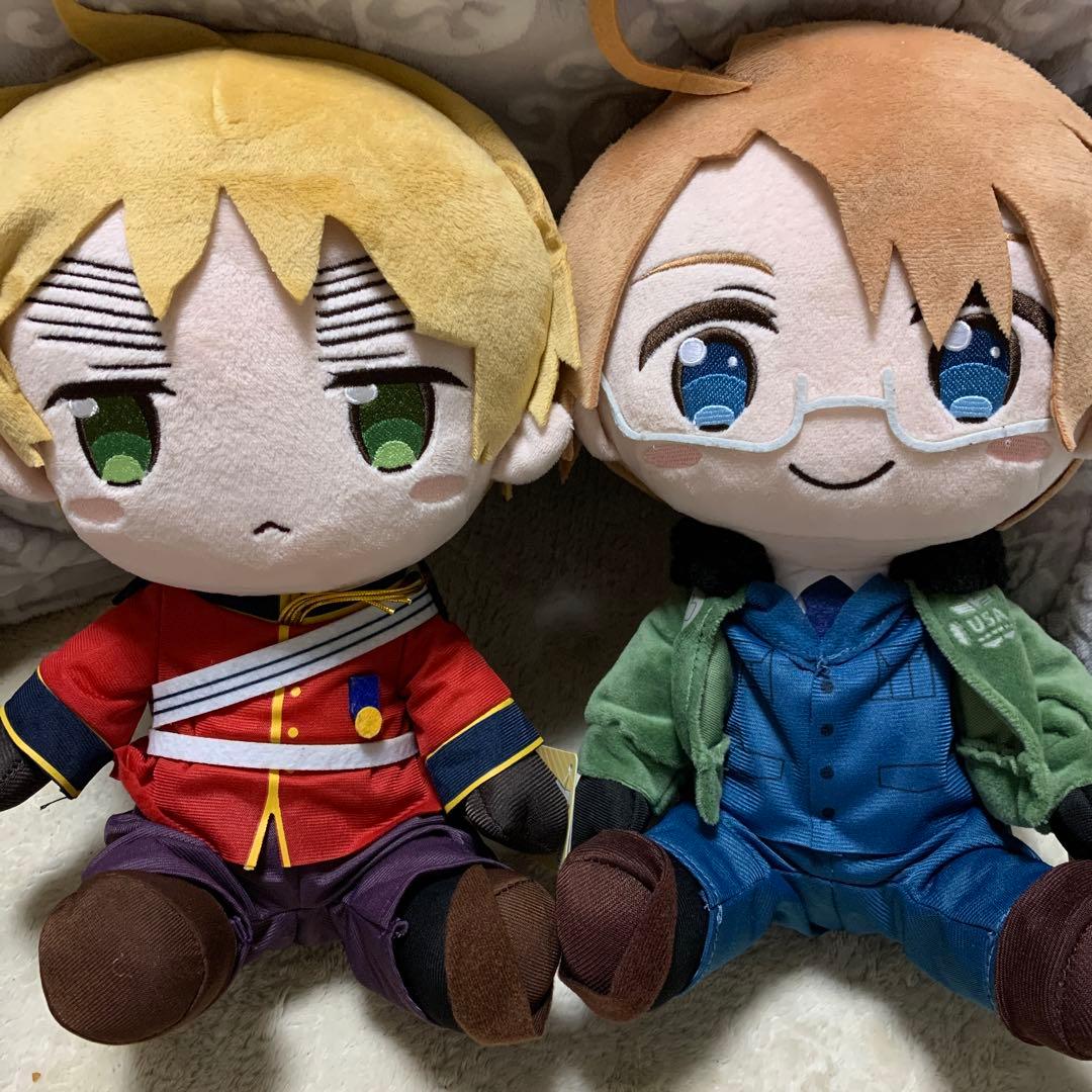 ヘタリア BIGぬいぐるみ アメリカ イギリス - メルカリ