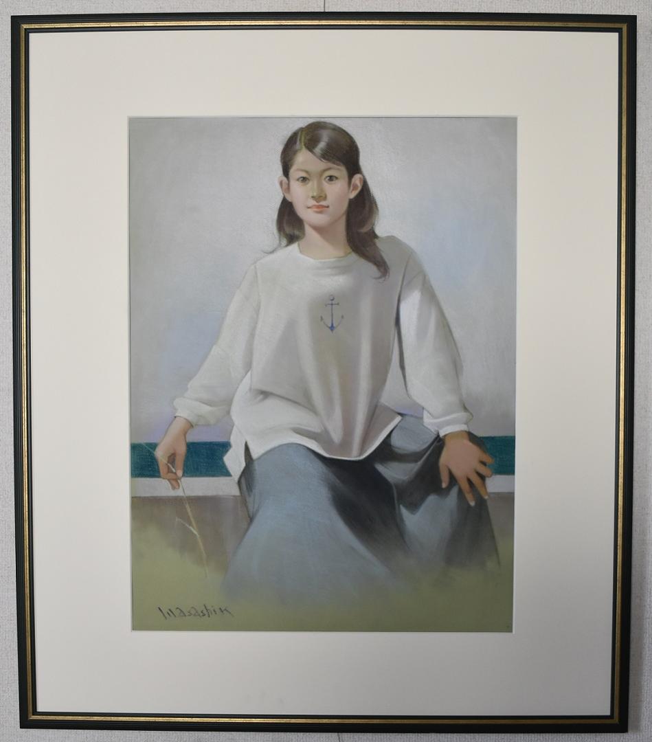 真作保証・現代洋画家・無所属・木村正志・パステル１５号現在神戸在住89才 真作保証・現代洋画家・無所属・木村正志・パステル15号現在神戸在住89