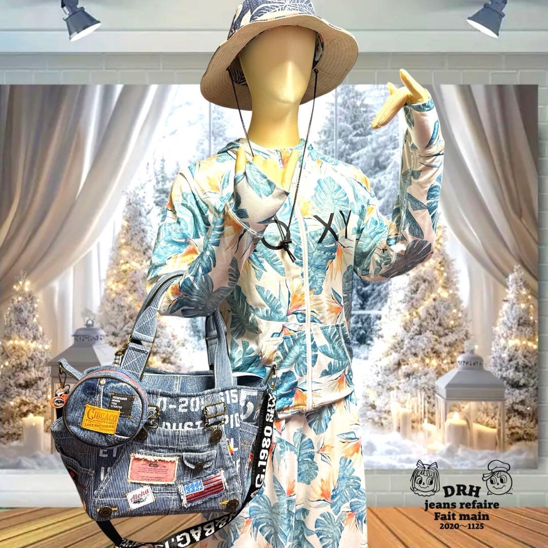 デニムリメイクバッグ An organizer bag 仕切りバッグ