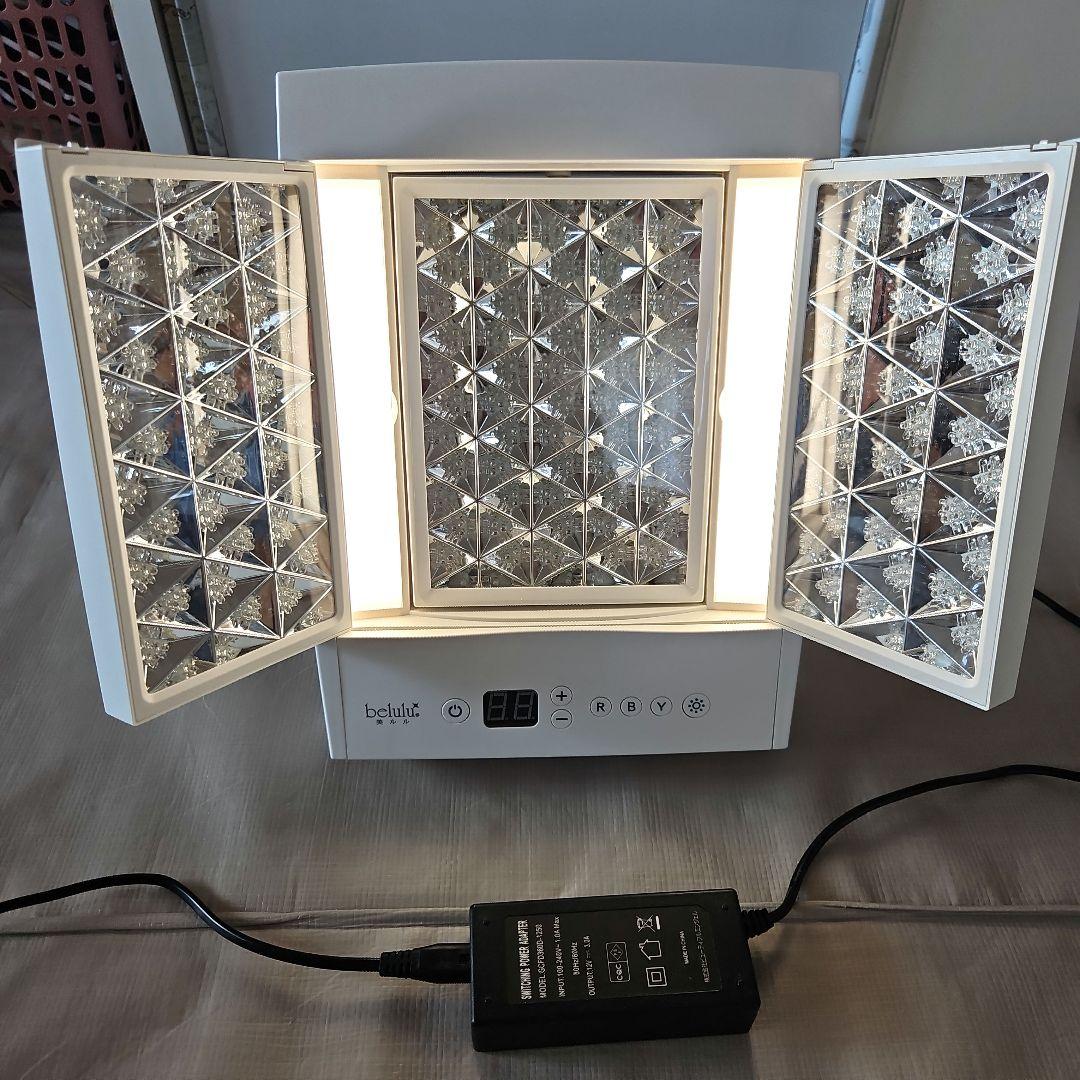 美ルルヒカリプラス《フォトフェイシャルLEDミラー》美品