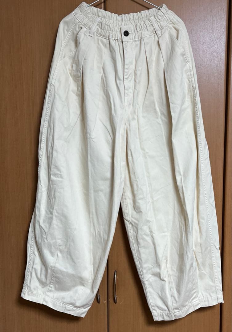 ハーべスティ サーカスパンツ アイボリーホワイト サイズ2 HARVESTY ハーベスティ｜チノサーカスパンツ（アイボリー）