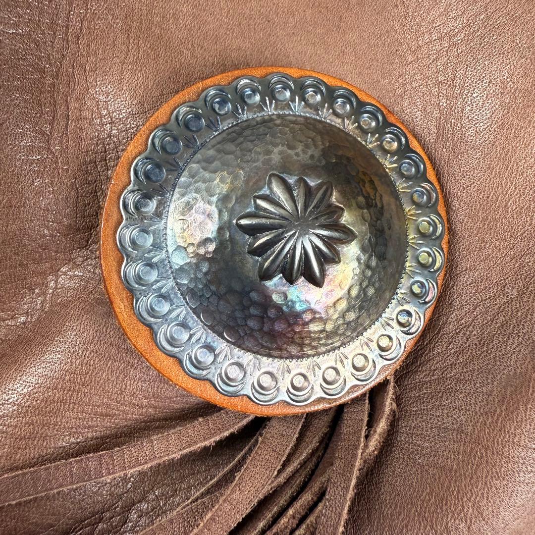 REDMOON レッドムーン レザー巾着ショルダーバッグ 本革 ブラウン