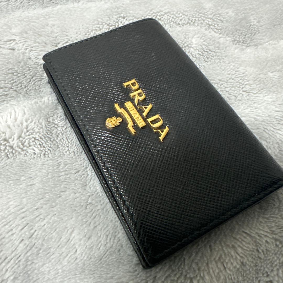 PRADA ブラックレザー 名刺入れ PRADA ブラック レザー 名刺入れ - メルカリ