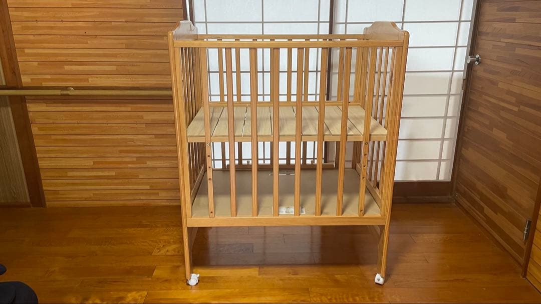 木製赤ちゃん用ベッド ハイシート カトージ（KATOJI） ベビーベッド 赤ちゃん ベビー ハイシートベッド