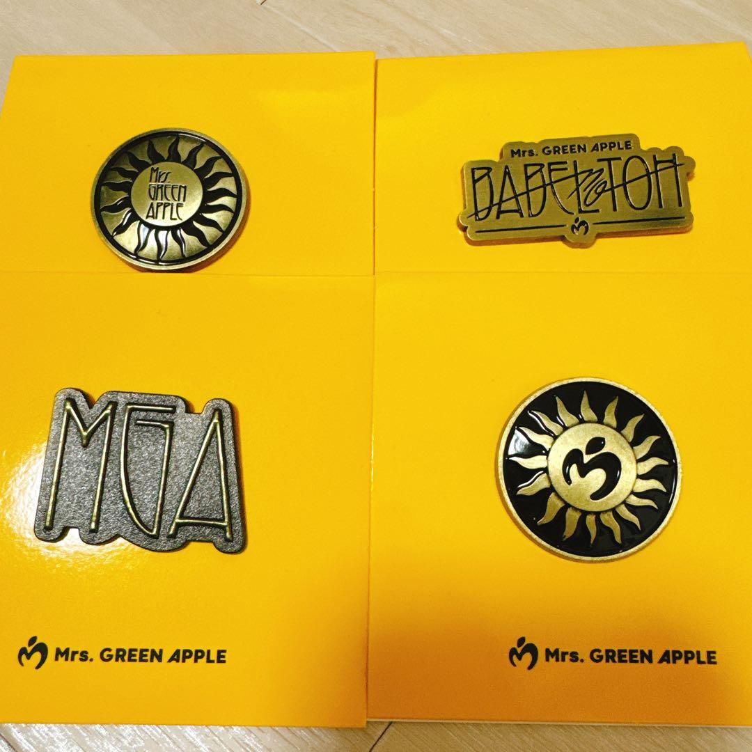 ミセスグリーンアップル ピンバッジ 4種セット - メルカリ
