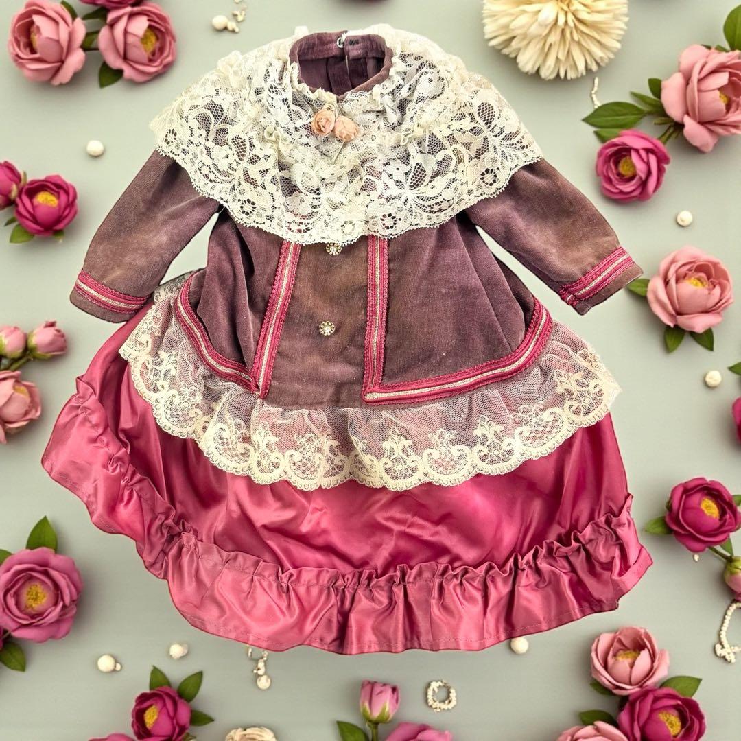 焼きみかん様専用 ビスクドール ブリュ ジュン ローズレッドドレス