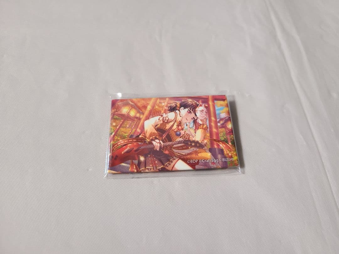 バンドリ ローソンコラボ スクエアバッジ 美竹蘭 - メルカリ