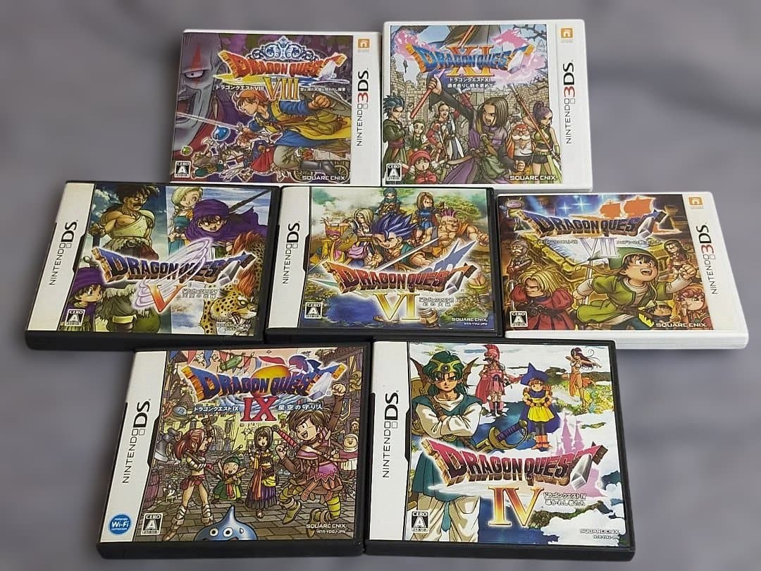 DS 3DS ドラゴンクエスト 4 5 6 7 8 9 11 まとめ売りセット Nintendo DS Dragon Quest 4 5 6 9 & 3DS 7 8 11 7Games Set Japan DQ