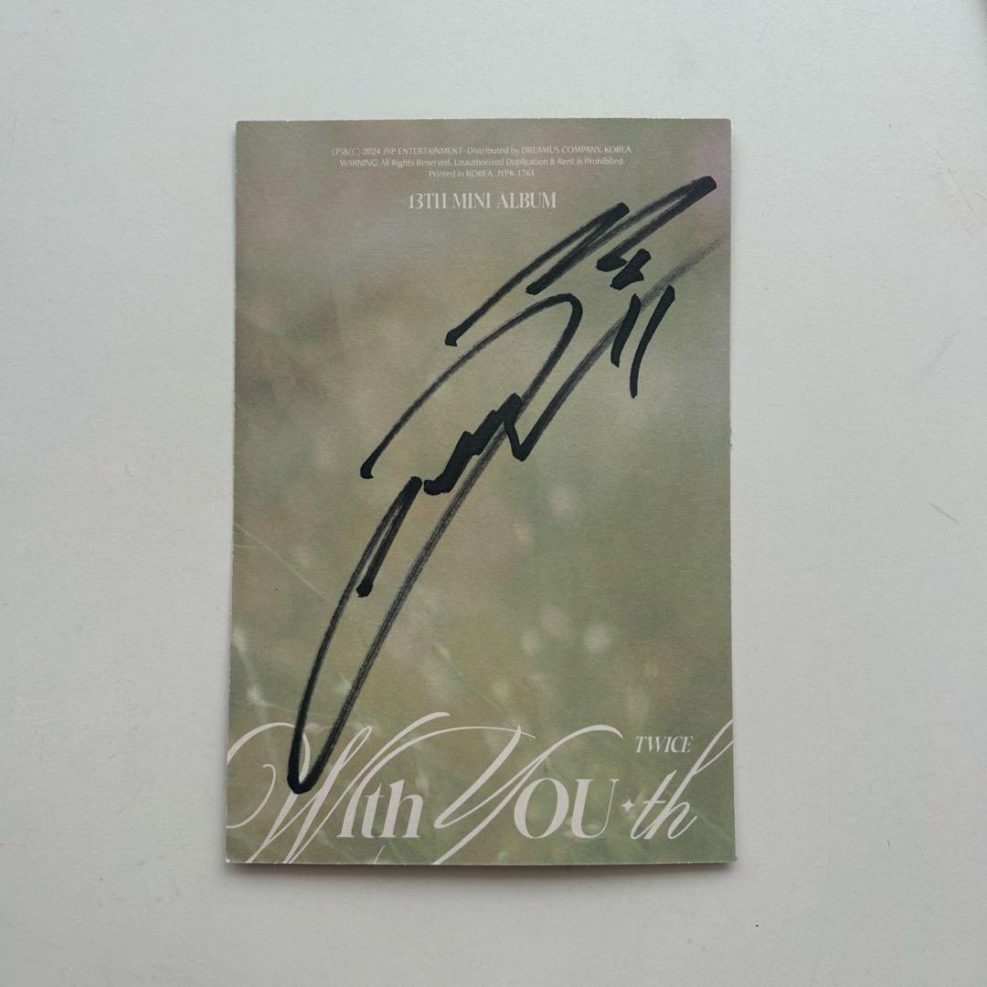 TWICE ジョンヨン 直筆サイン With YOU-th - メルカリ