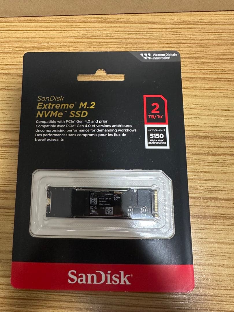 内蔵型SSD SanDisk Extreme M.2 NVMe SSD 2TB Amazon | SanDisk Extreme 500GB M.2 NVMe SSD 内蔵SSD PCIe Gen4.0