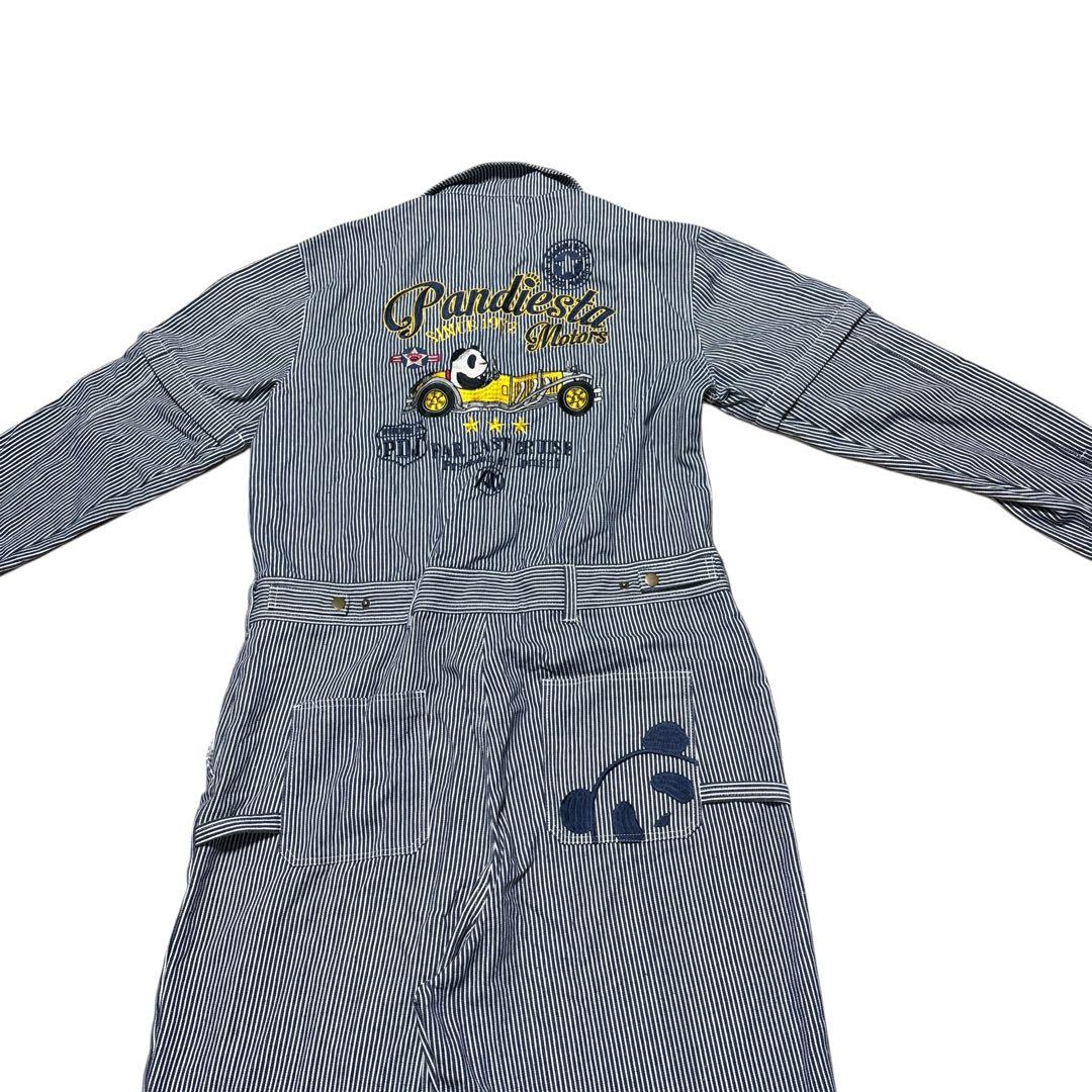 パンディエスタジャパン つなぎ 刺繍 ヒッコリー pandiesta japan