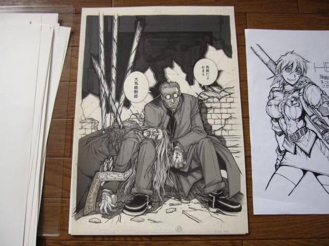 ヘルシング 20周年記念 複製原画 ミレニアム＆特務機関イスカリオテ