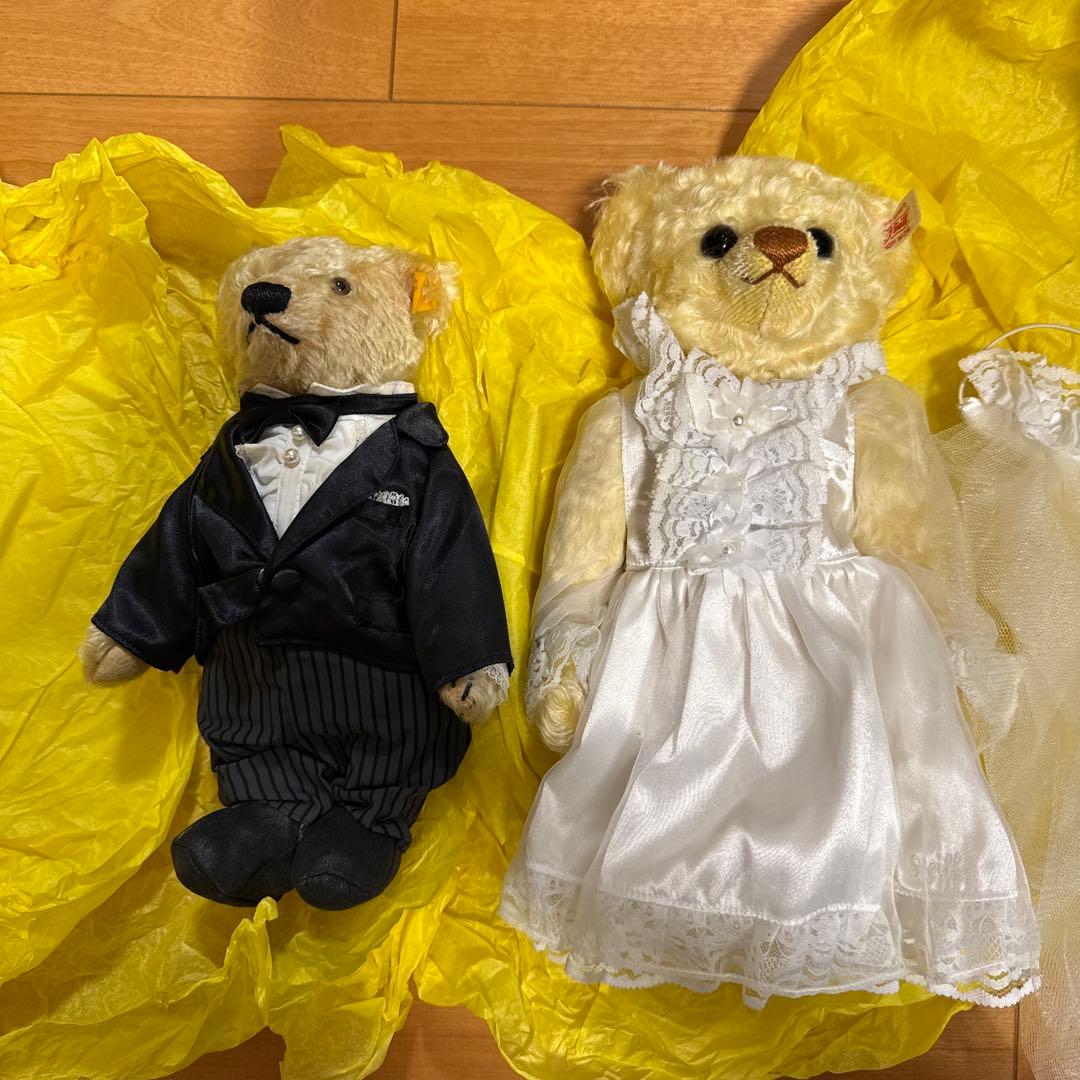 ぬいぐるみ タキシードとドレスのペア Disney（ディズニー） ダッフィーシェリーメイ ウェディング ペア S