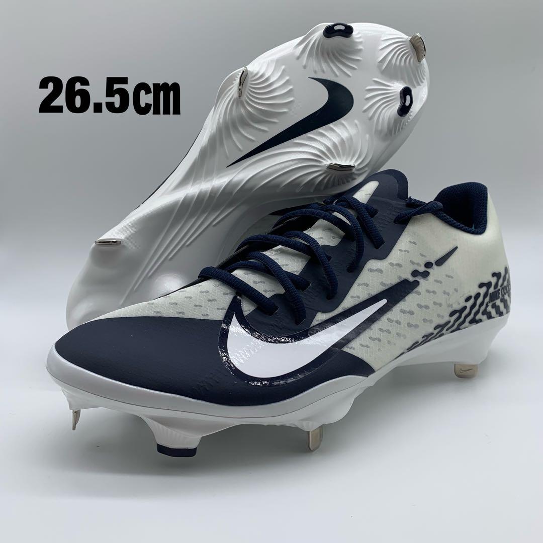 NIKE 野球 スパイク ネイビー 紺 金具 ポイント 軽量 26.5㎝ - メルカリ
