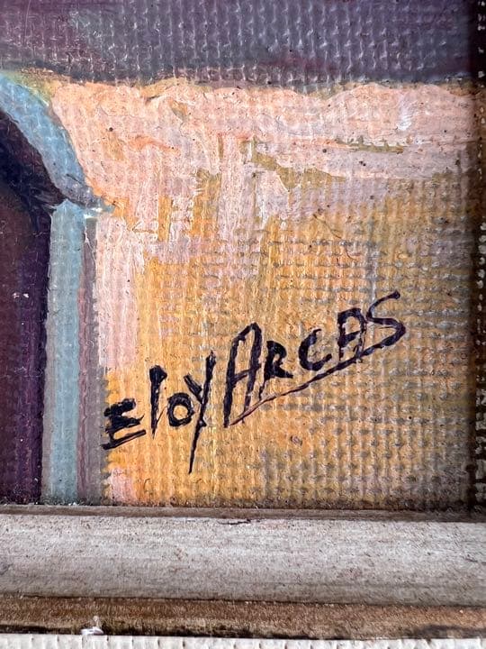 ◇油絵 Eloy Arcas 直筆◇A-3447