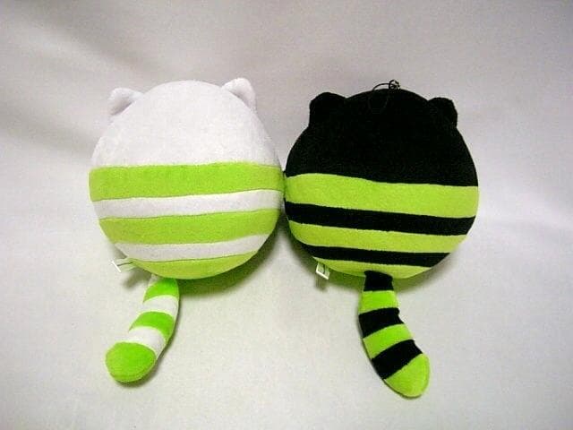 ◇2点 SDVX TAMA猫 白 黒 ぬいぐるみ セット サウンドボルテックス