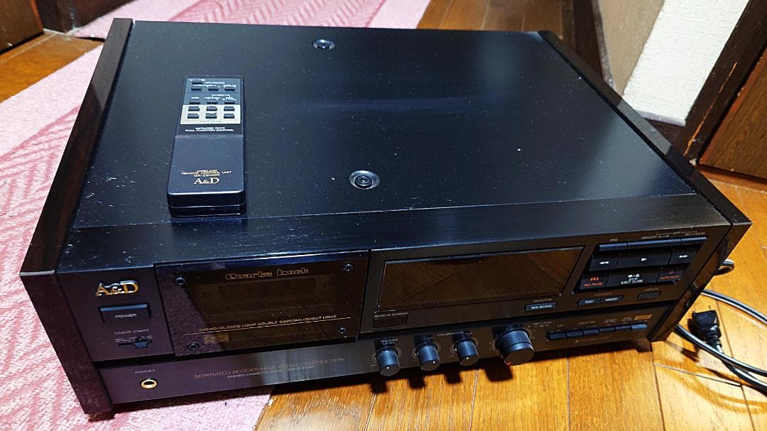 外観完璧】A&D カセットデッキ GX-Z9100 ジャンク扱い リモコンつき