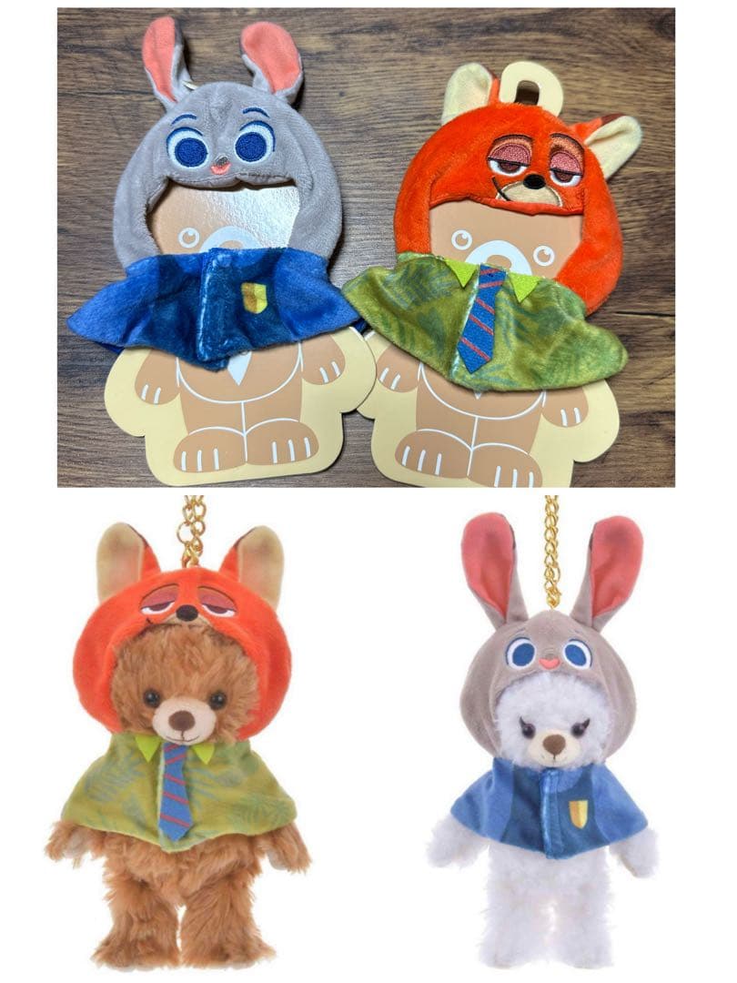 新品ディズニー購入ユニベア ぬいぐるみキーチェーン専用コスチューム