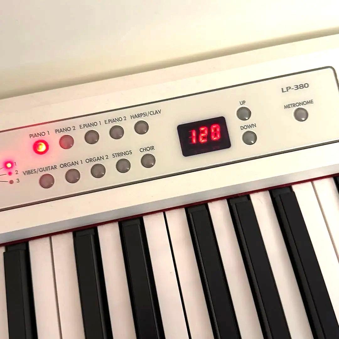 値下継続❤️引取限定ピアノ LP-380 ホワイト 88鍵 - 鍵盤楽器