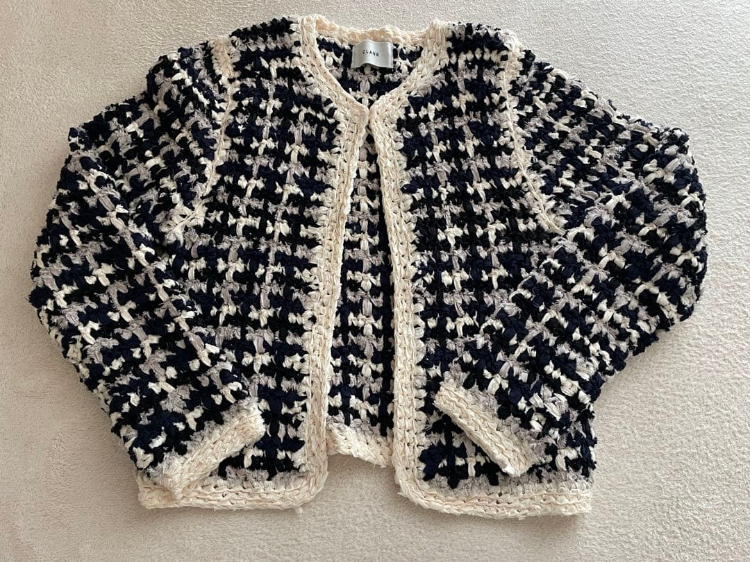 CLANE クラネVINTAGE TAPE HAND KNITCARDIGAN - メルカリ