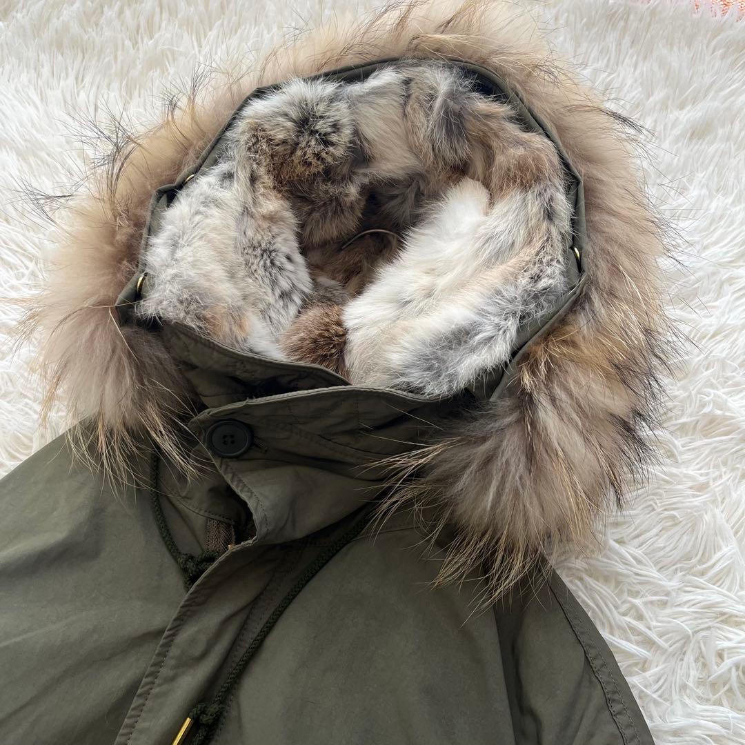 ドゥーズィエムクラス リアルファー ライナー付きモッズコート M65