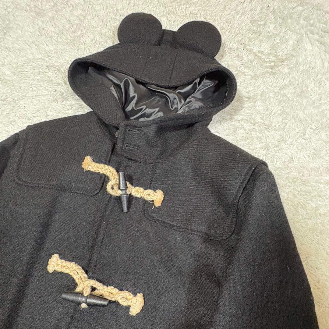 Disney RESORT×HarrisTweed ミッキー ダッフルコート L