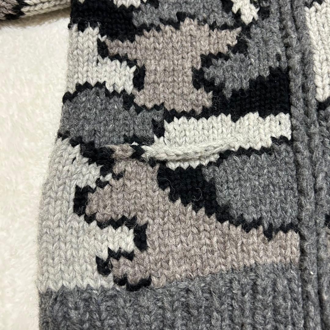 レア KANATA × アヴィレックス コラボ カナダ製 カウチン ニット M程