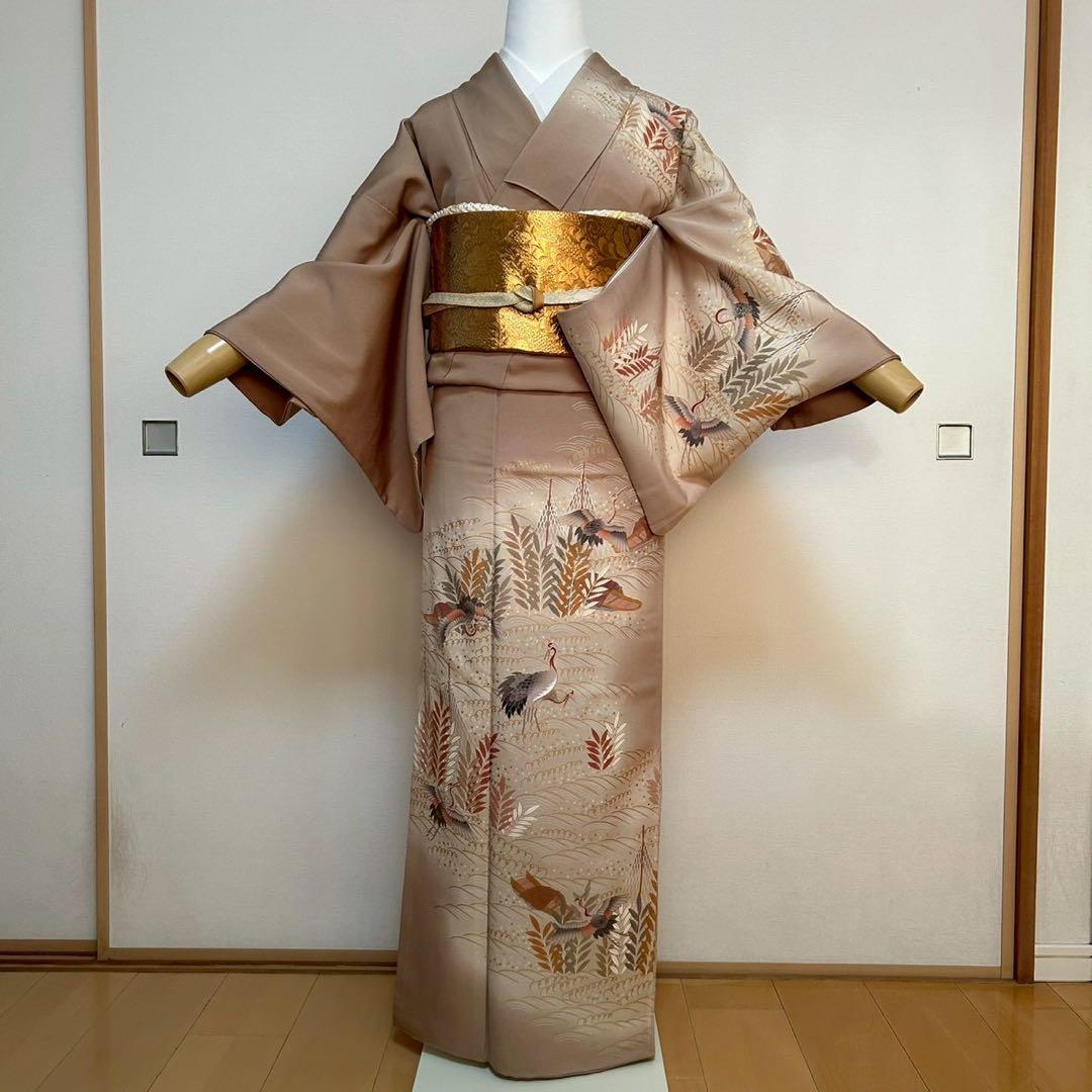 モ26 未使用近い 美品 袷 正絹 友禅 訪問着 フルセット - メルカリ