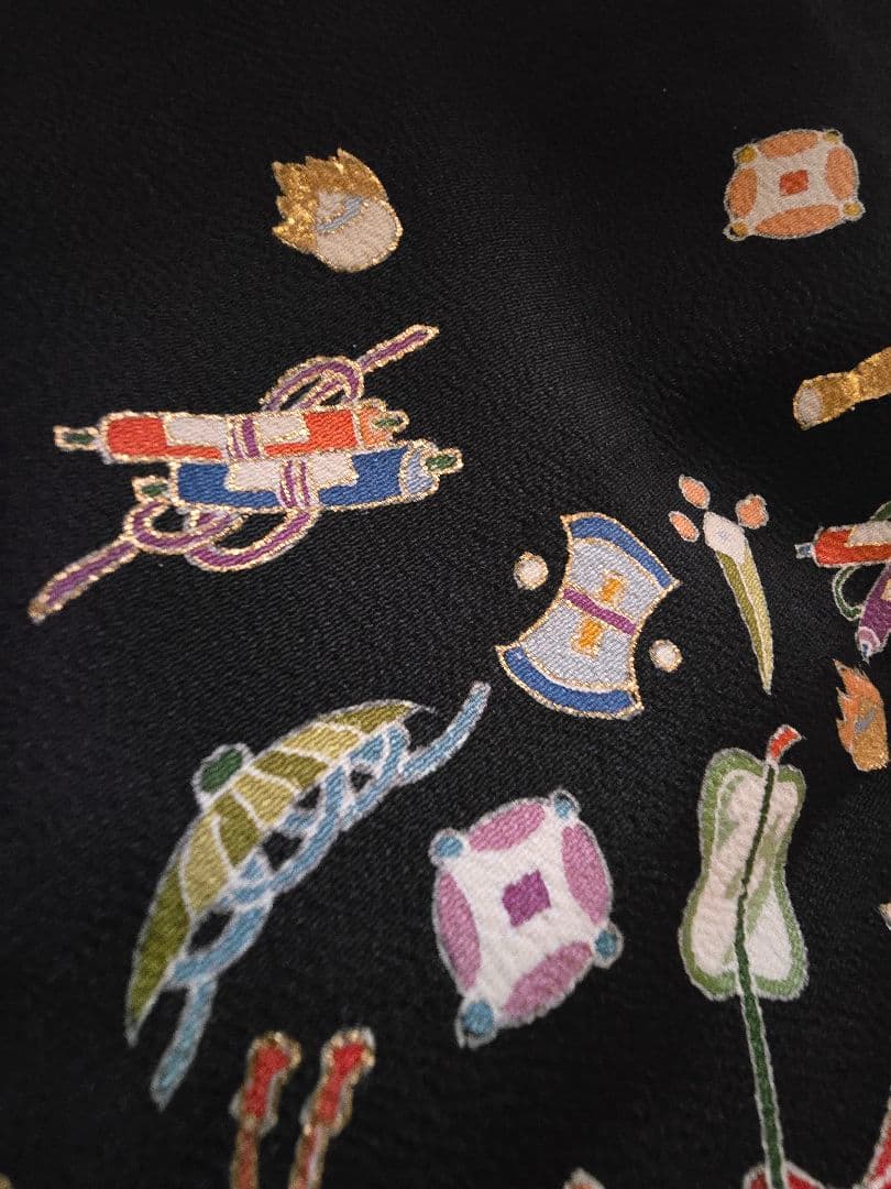 みんにょさん専用 縮緬 宝尽くし訪問着 かなり美品