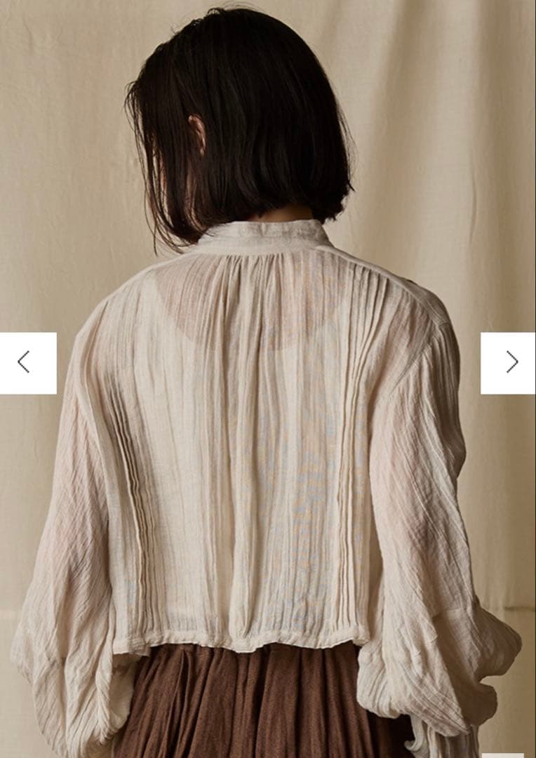 2025aw suzuki takayuki ピンタックボレロ ブラウン - メルカリ