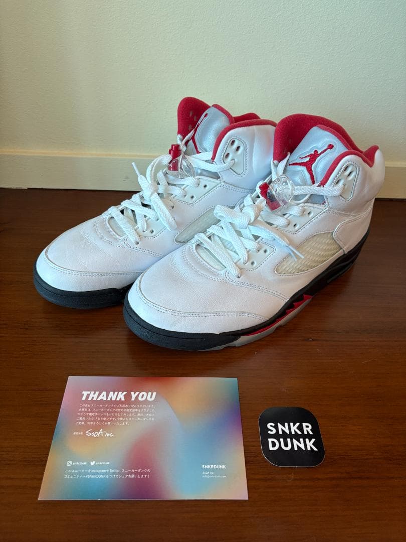 ナイキ エアジョーダン5 レトロ \"ファイアレッド\" 28.5cm