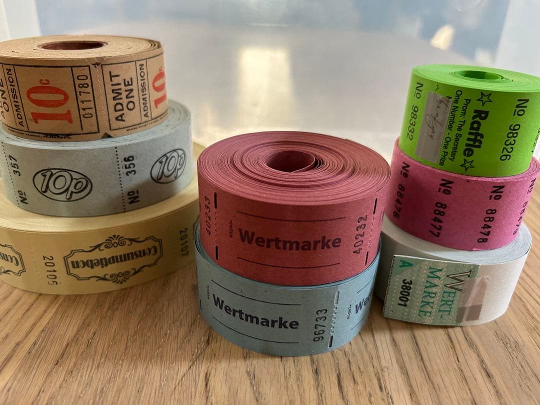 ロールチケット　8ロールセット 券売機ロール紙（白）幅58mm×内径35mm×300M巻 5巻入(幅58mm×内径35mm