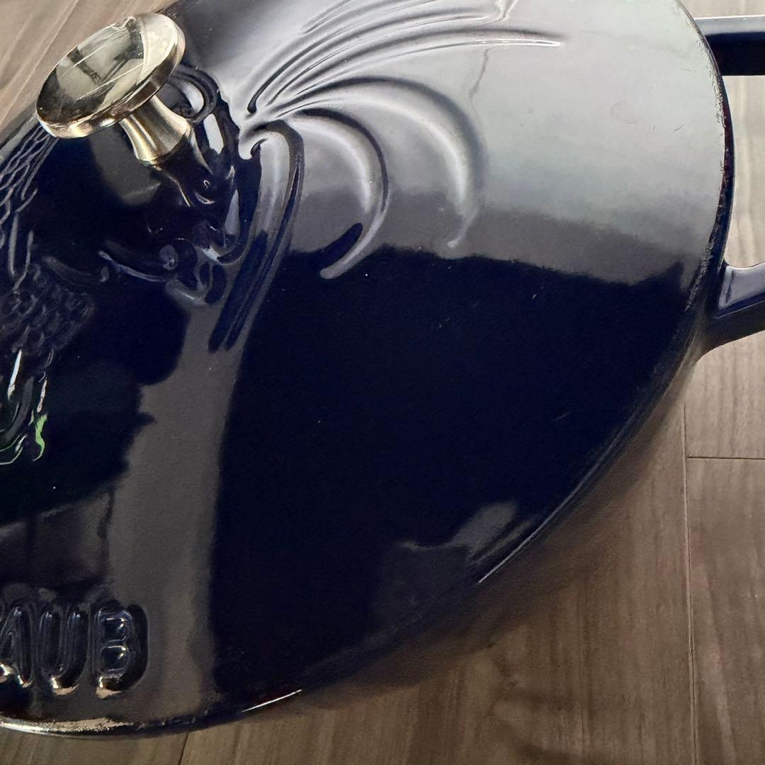 ストウブ フレンチルースター ブルー 24cm - メルカリ