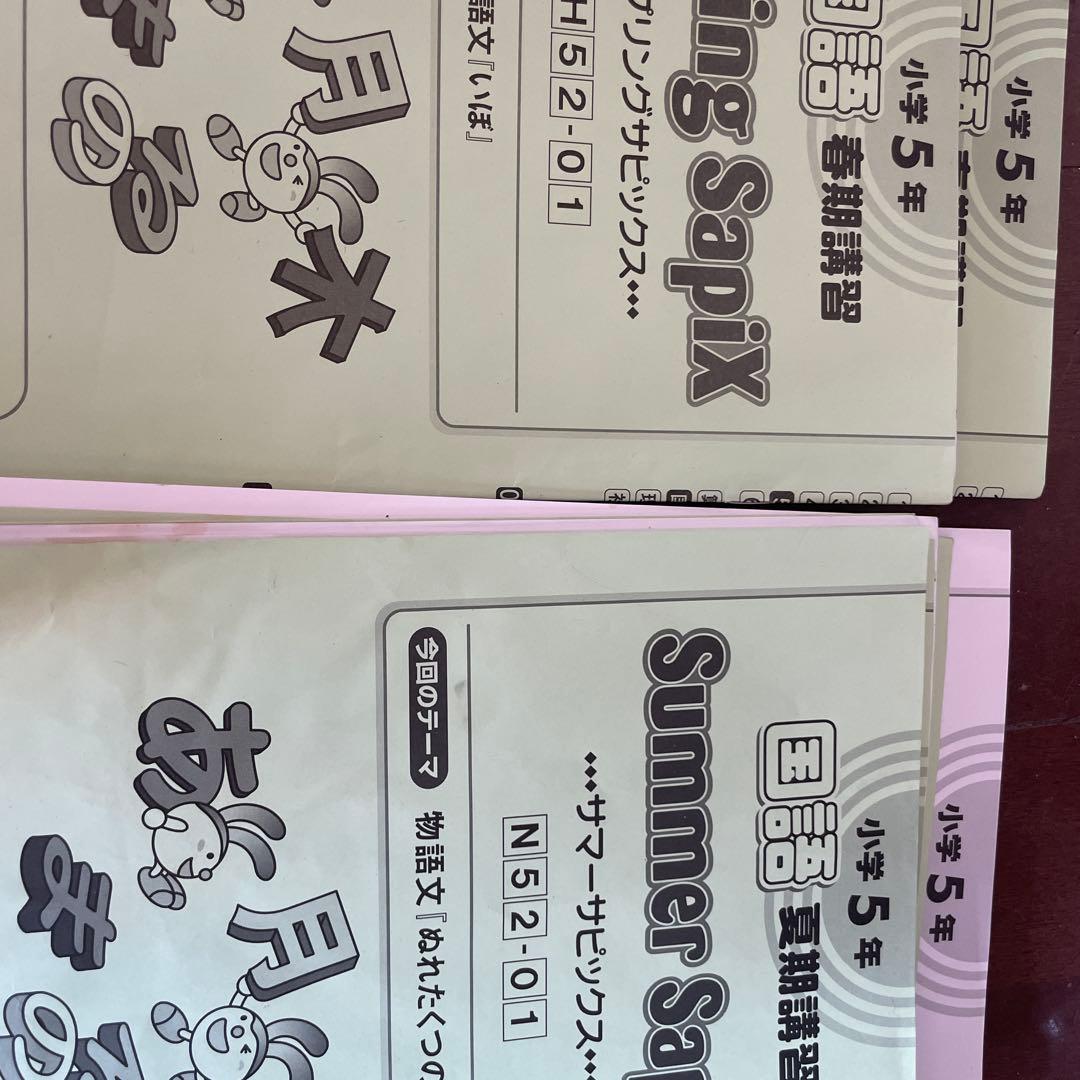 サピックス 5年生 一年間フルセット 国語 AB +春夏季冬季講習 - メルカリ