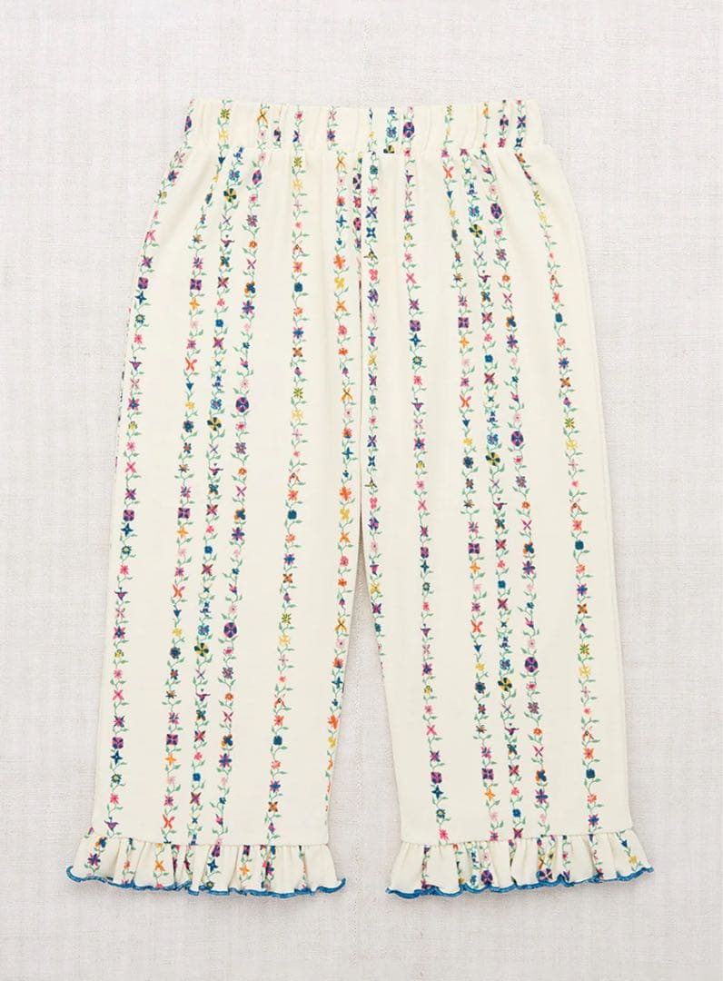 ボトムス・スパッツ misha&puff Ruffle Pedal Pusher 4y Misha & Puff Ruffle Pedal Pusher - Sugar Calico