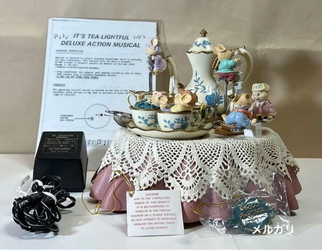 超希少】ENESCO エネスコ オルゴール ネズミ ティーパーティー - メルカリ