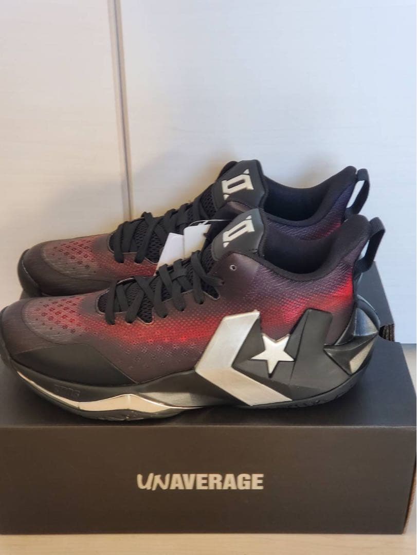 ガ*ル様 Converse Cons Unaverage Mid \"Black/ Converse Cons Unaverage Mid 'Black Red Silver' 33500520