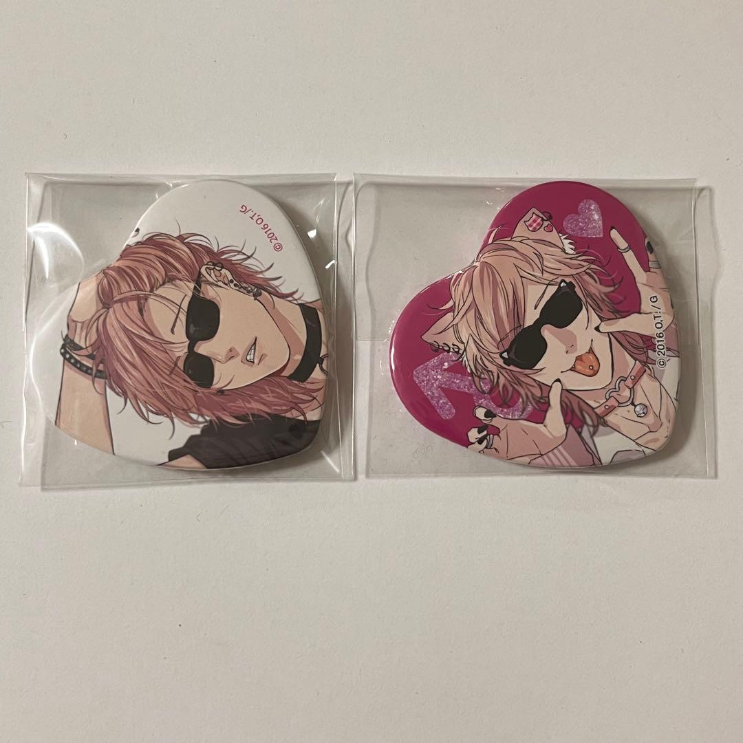 ヤリチン☆ビッチ部 ヤリチンビッチ部 ハート缶バッジ 缶バッジ 百合絢