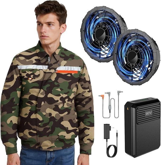 空調作業服 ファンバッテリーセット 【2025最強爆風 30V超高出力 Amazon.co.jp: 【2025新登場 史上最強 43V超高出力 30000mAh】空調作業