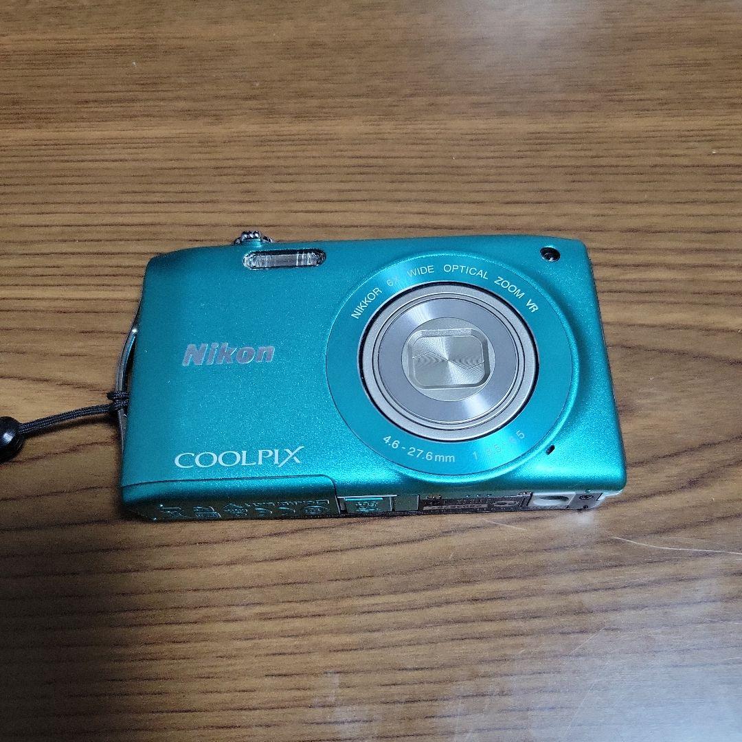 Nikon COOLPIX S3300 美品 Nikon Coolpix S3300 Digital Camera Mint Green 6x zoom Lens Japan