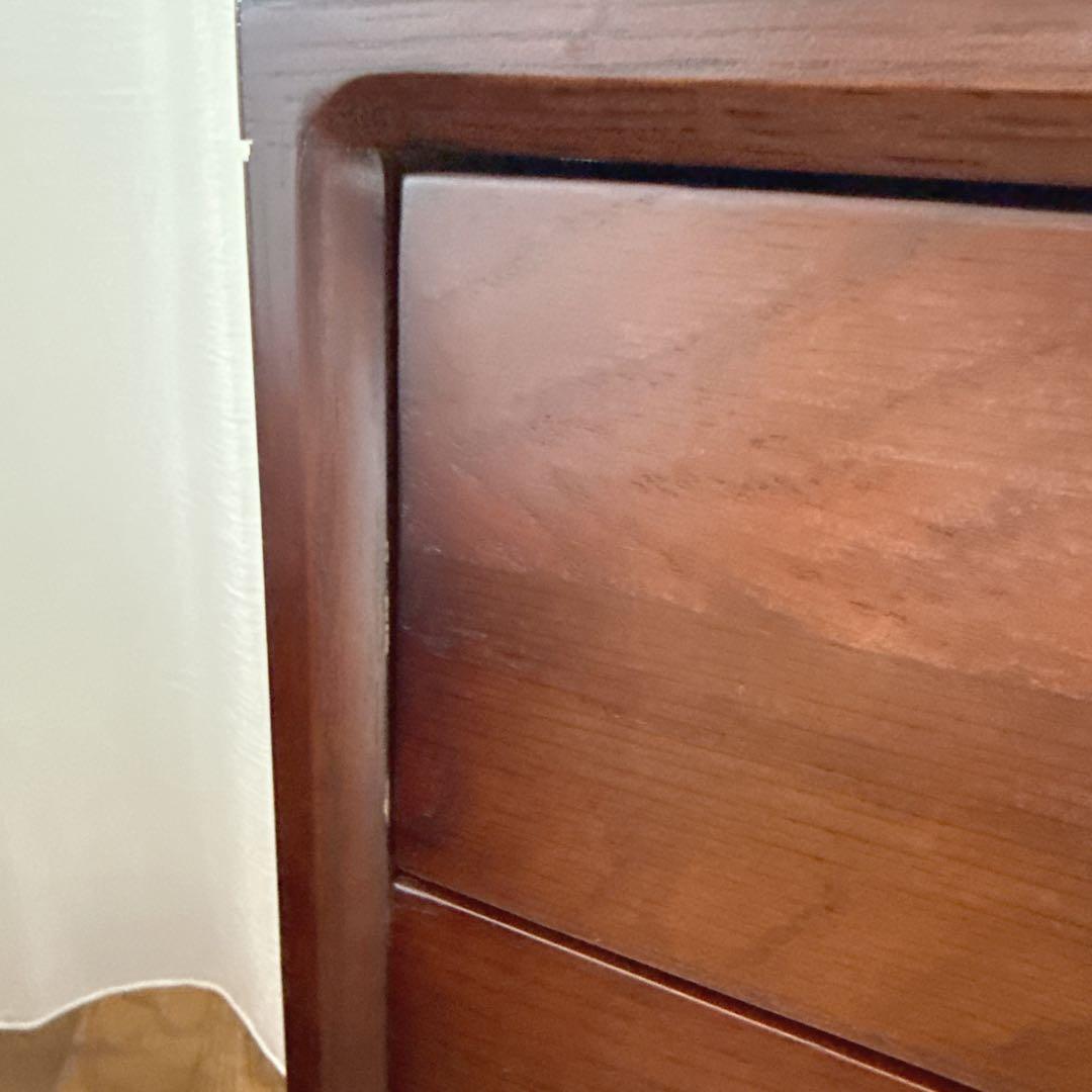 kuri様 サイドテーブル ナイトテーブル 組み立て不用 オーク×ゴールド