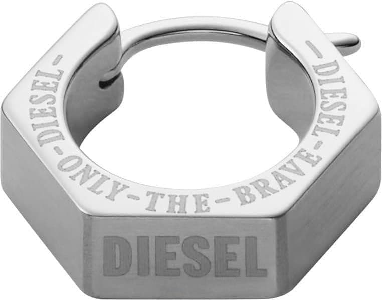 新品】1 DIESELディーゼル ピアス 新品 ナットデザイン 六角(片耳用
