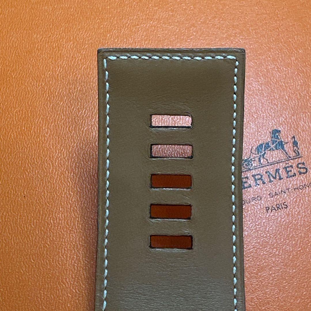 HERMES エルメス ベルト 《コリエ・ド・シアン》 ブラック ゴールド◯V刻