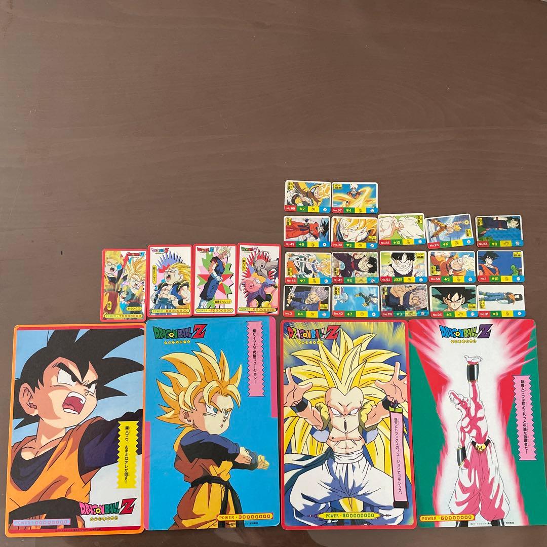 ドラゴンボール　プロマイド　ジャンボカードダス　カード Yahoo!オークション - ドラゴンボール Z DX 硬質 ジャンボ両面プロマイ