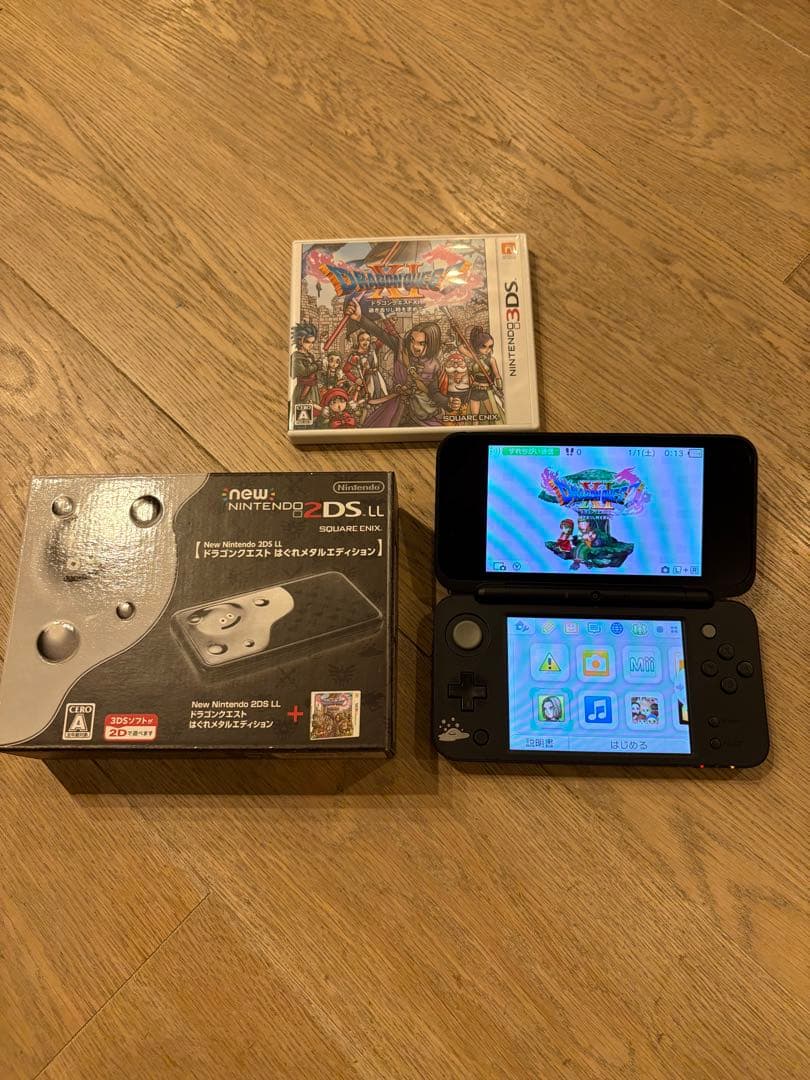 美品　ニンテンドー2DS ドラゴンクエスト　はぐれメタルエディション　ソフト付き Amazon | 【整備済み品】 任天堂 Nintendo New ニンテンドー2DS LL